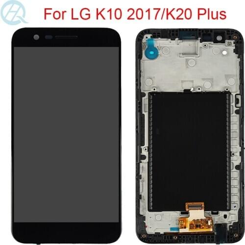 Original Display For LG K10 2017 LCD With Frame 5.3" LG K20 Plus Display M250 M250N M250E Touch Screen Digitizer Glass Assembly