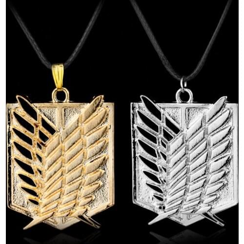 Dongsheng Hot Animation Attack on Titan Necklace Wings of Liberty Pendant Necklace Cosplay Jewelry Accessories -30