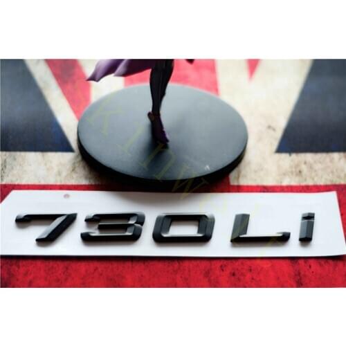 Emblem Badge Decal Trunk Rear ABS for BMW 7 Series 730i 735i 730Li 735Li Matt Black Chrome Stylish Car Exterior Stickers