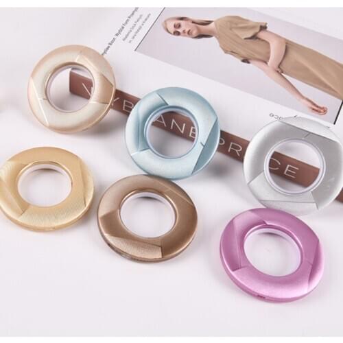 QGVLish 80Pcs Curtain Silencer Mute Punching Circle Roman Rings Curtain Accessories DIY For Curtain Rods Eyelets Buckles Decor