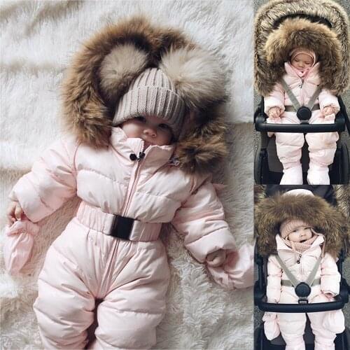 TELOTUNY 2021 Winter Infant Baby Boy Girl Romper Jacket Solid Zipper Hooded Jumpsuit playsuits Warm Thick Coat Outfit детская