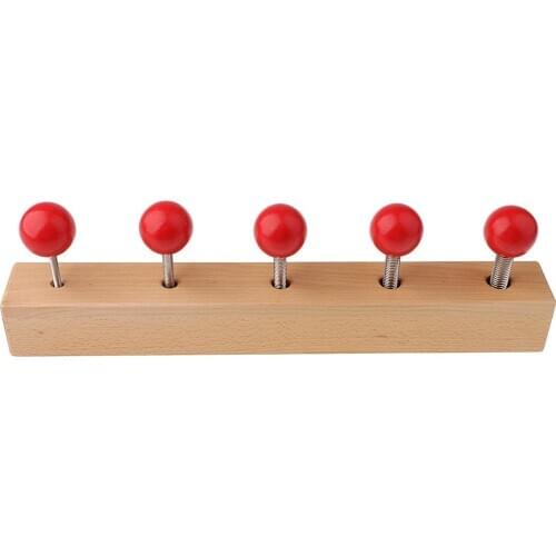 Red Screw Bolt Sensory Development Game Montessori Early Learning Educational Toys Gift for Children Kids Toddlers Baby