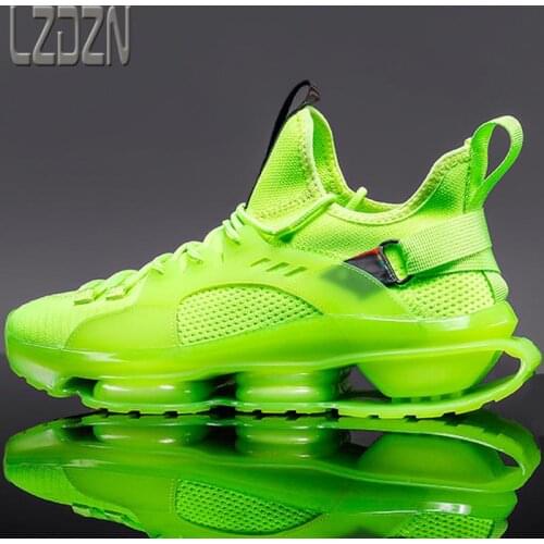 Sneakers For Men Shoes Sports Running Male Tennis Trainers Light Air Cushion Shoe Casual Basketball Athletic Mens Green Autumn