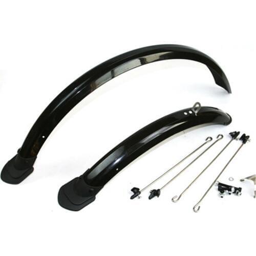 Bicycle bike Fender Double Bracing Adjustable Size 14 inch Mudguard for Folding Bike Front and Rear Mud Guard Chrome plastic