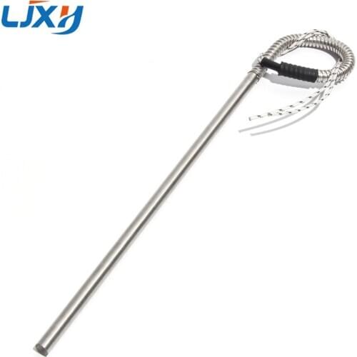 LJXH 8mm Dia. 110V/220V/380V Cartridge Heater Element Single Head Straight Heating Pipe with Hose 120mm/150mm/200mm Tube Length