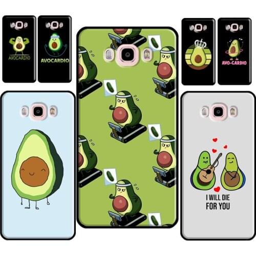 Cute cartoon Avocado Fitness For Samsung Galaxy J3 J5 J7 J1 2016 A3 A5 2017 A6 A8 A9 J8 J6 J4 J2 Core 2018 Phone Case