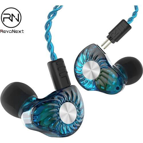 RevoNextRX8 Earphone Armature And Dynamic Hybrid In Ear HIFI Bass DJ Sport Monitor Headset Earbuds Noise Cancelling Earphone