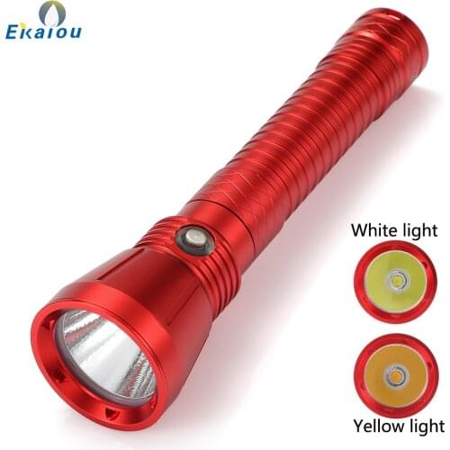 New XHP70.2 LED Professional Strong Light Diving Flashlight IP68 Waterproof Underwater 200M Caving Outdoor 26650 Camping Lamp