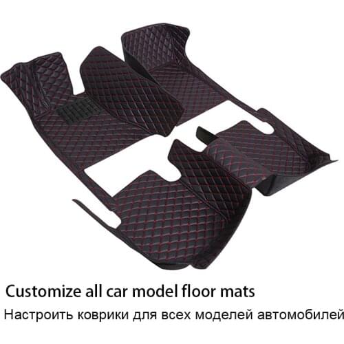 Durable Leather Car Floor Mat for Maserati Levante Ghibli Quattroporte Gran Turismo car accessories Rugs automotive goods