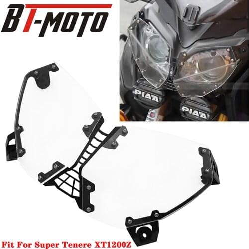 Fit For Yamaha Super Tenere XT1200Z 2010-2017 2018 Motorcycle Transparent Headlight Guard Acrylic Clear Front Lighting Protector