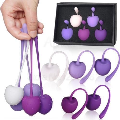 5pcs Smart Kegel Ball Vibrator Sex Toys Vaginal Tight Exercise Ball Tighten Aid Love Geisha Ben Wa Balls for Woman Sex Products