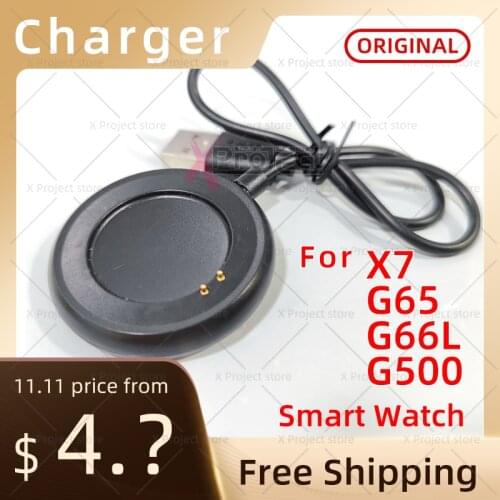 Smart watch G65L G66L G500 smartwatch 2 pin Charger Watch USB Power Charger Charging X6 X7 charger Cable watches