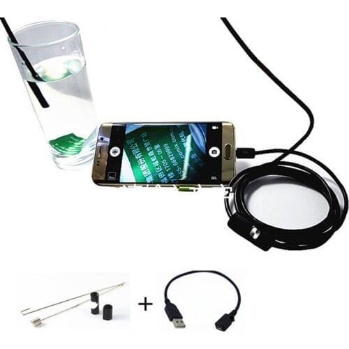 7mm Lens USB Endoscope Camera Waterproof Wire Snake Tube Inspection Borescope For OTG Compatible Android Phones 1/2/3/5M