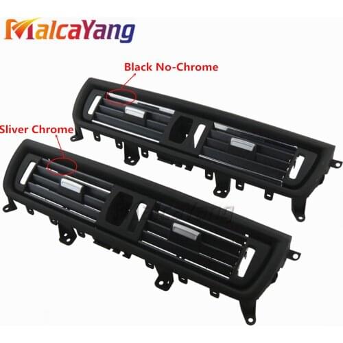Front Row Wind Center Air Conditioning Vent Grill Outlet Panel With Chrome Plate For BMW 5 Series F10 F18