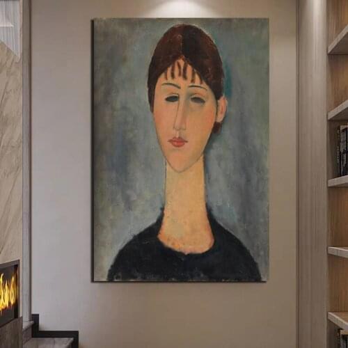 Poster Vintage Amedeo Modigliani Canvas Painting Prints Living Room Home Decoration Modern Wall Art Oil Painting Posters Picture