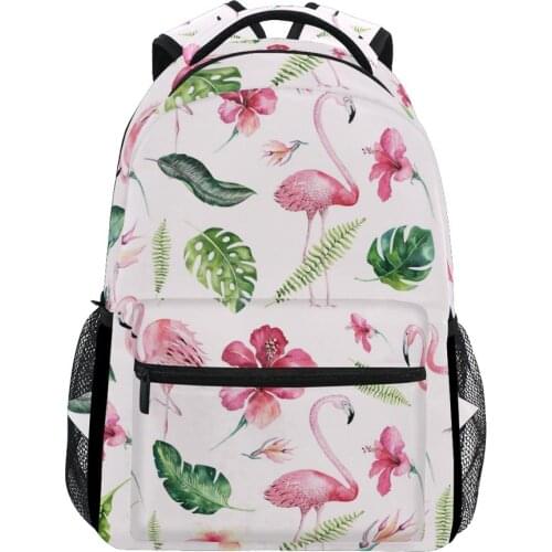 ALAZA New 2020 Lovely Flamingo Backpack Travel Bag Fashion Women Girls Designer Student Bag Laptop Bags Big Capacity Backpack