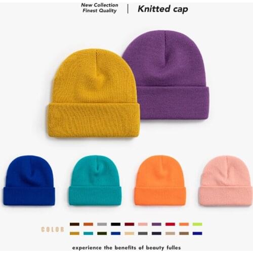 Winter Beanies Hats For Woman New Beanies Knitted Hip Hop Hat Girls Autumn Female Beanie Caps Warmer Bonnet Ladies Casual Cap
