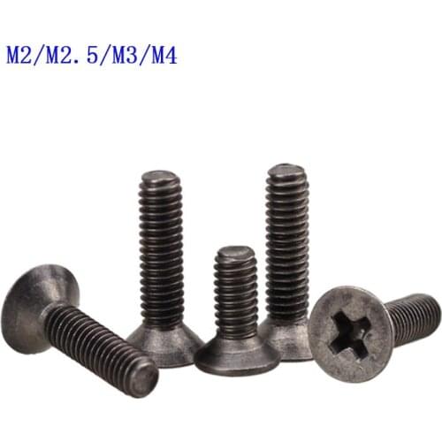 10pcs/lot M2/M2.5/M3/M4 Phillips Countersunk Head Screw Titanium Alloy Screw Anti-Corrosion
