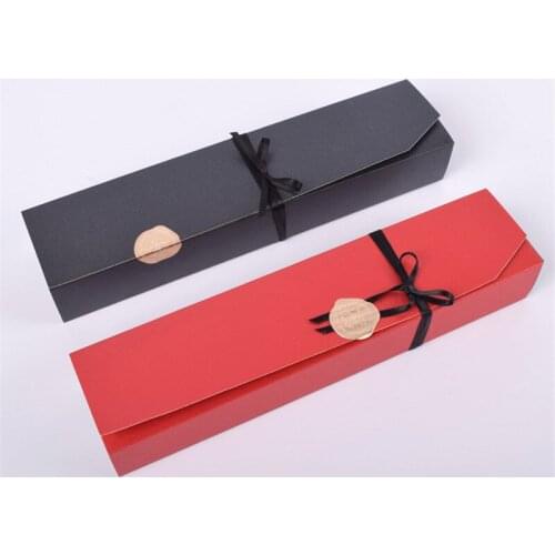 100Pcs/Lot Black/Red Chocolate Paper Box Valentines Day Christmas Birthday Party Chocolate Gifts Packaging Boxes Wholesale