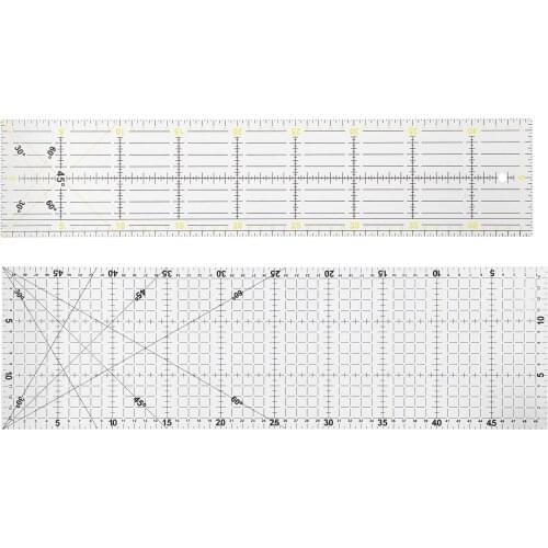 2Pcs Sewing Tailor Ruler Quilting Ruler Multi‑Function Stitch Sewing Drawing Drafting Craft Scale Measuring Tool Sewing Supplies