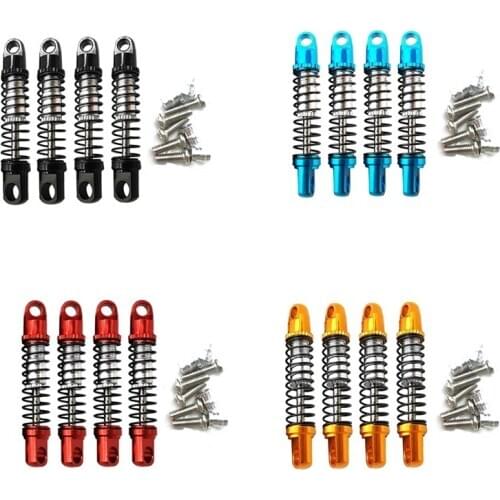 4Pcs Metal Shock Absorber Damper Upgrade Accessories for XIAOMI XMYKC01CM JIMNY 1/16 RC Crawler Car Parts