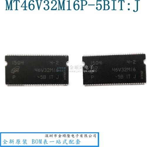 5pieces MT46V32M16P-5BIT:J MT46V32M16P TSOP