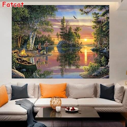Diamond Painting Nature Scenery Diamond Full Display Picture of Rhinestones Diamond Embroidery PP2138