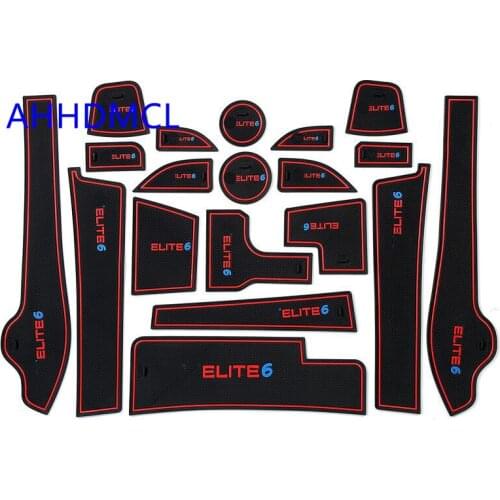 Car Anti-Dirty Pad Door Groove Gate Slot Cup Storage Pad Anti-Slip Mat For Velite 6