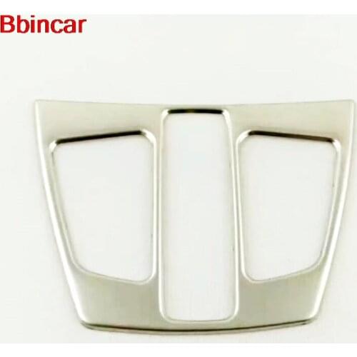 Bbincar Stainless Steel Front Inside Reading Lamp Light Housing Cover Trim 1piece For BMW New 1 Series Sedan 118i 120i F52 2017