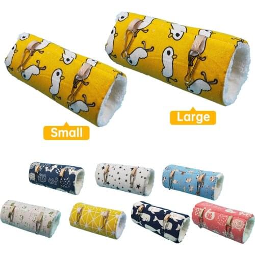 Hamster Cage Ferret Tunnel Hammock For Rat Warm Hamster Tube Toy Hanging Bed Cage For Hamster Rabbit Guinea Pig Small Animals