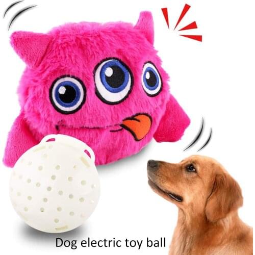 Pet Dog Toy Plush Giggle Ball Toys Puppy Automatic Electronic Shake Crazy Dog Toys Exercise Entertainment Interactive Bird Toy