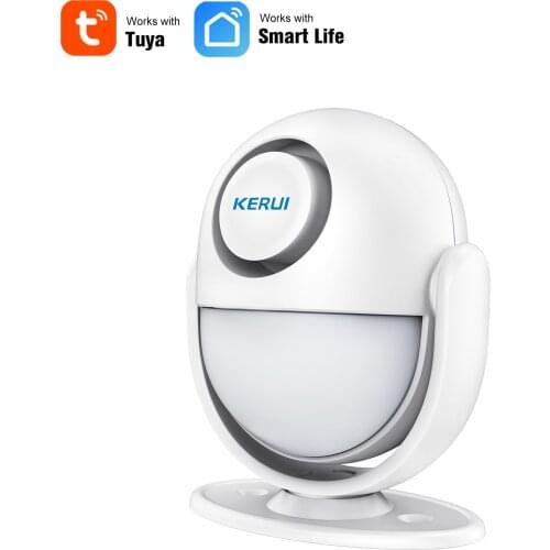 KERUI Tuya WiFi PIR Motion Sensor Wireless Passive Infrared Detector Security Alarm Sensor 120dB Loud Smart Life/Tuya Smart APP