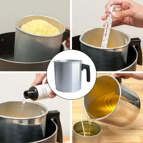 50LB Scented Candle DIY Melting Wax Pot 1.2L Aluminum Frothing Candle Making Pitcher