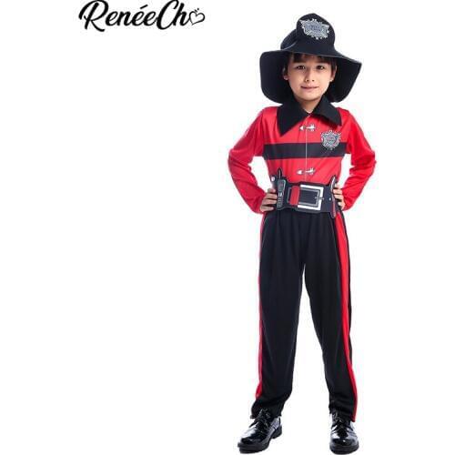 Halloween Costume For Kids Child Fireman Costume Boys Costume For Carnival Party Police Officer Cosplay Canadian Mountie Cosplay