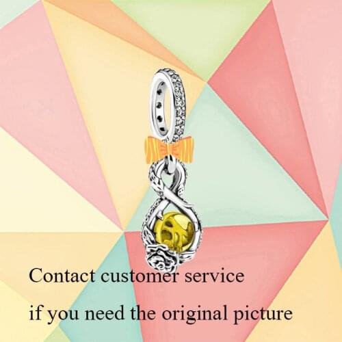 2021 Autumn New S925 Sterling Silver Infinity And Rose Pendant, Suitable For Diy Bracelets To Make Classic Original 1:1 Jewelry