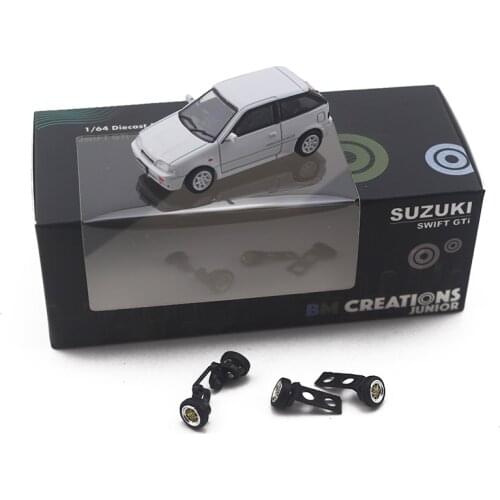 Diecast 1/64 Scale Suzuki Swift GTI Model Cars Alloy Van Truck Adult Collection Static Decoration Gifts Mini Toys for Boys