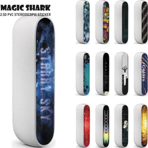 Magic Shark 2.5D PVC No Fade Sky Starry Snowflake Light of Hope Fashion Sticker Film for IQOS 3 IQOS3 3.0