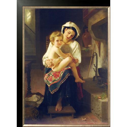 Mother and Child Embroidery People Needlework Crafts 14CT Canvas Unprinted DIY Quality Arts Cross Stitch Kits Handmade Decor