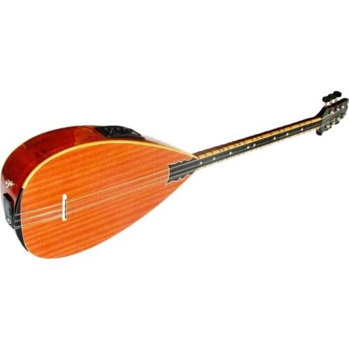 Half Cut Electro Acoustic Baglama Saz W/ Pickup W/ Free Belt