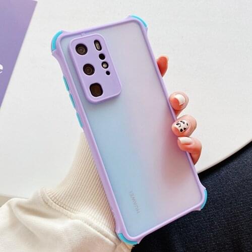 Shockproof Matte Case For Vivo V21 V21E V20 SE V17 Neo S1 V15 Pro Y20 Y50 Y30 Y19 Y17 Y15 Transparent Cover Anti fall Skin Feel