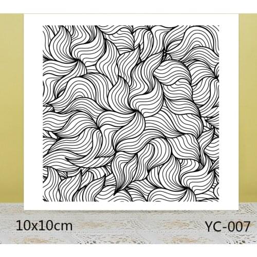 AZSG Texture background Clear Stamps/Seals For scrapbooking DIY Card Making/Album Silicone Decoration crafts