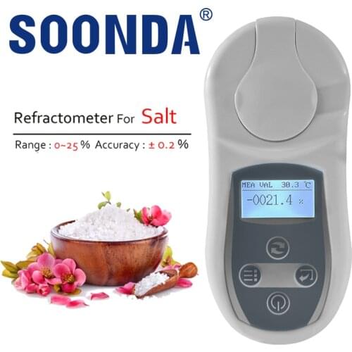 Refractometer Salinity Meter Sea Water Concentration Aquarium Mariculture Breeding Food Brine Kitchen Hydrometer Salt Detector