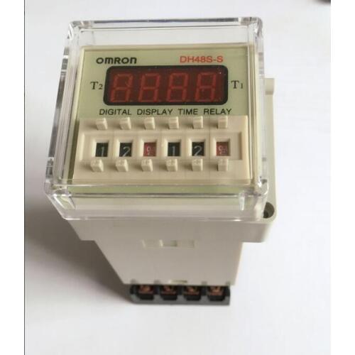 Digital display time relay DH48S DH48S-S cycle control relay 0.1S-99H 8PIN with base DC12V/24V/36V/AC110V/220V/380V