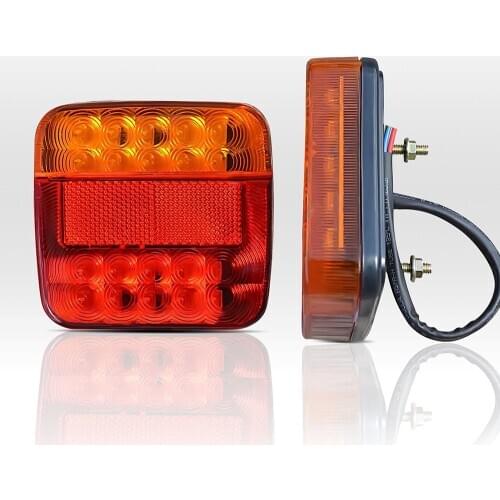 DC 12V Car Truck LED Running Turning Warning Lights Auto Rear Tail Light Rear Lamps Waterproof Tailight Parts For Trailer