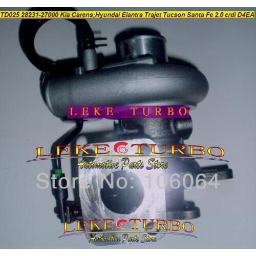 Turbo TD025 28231-27000 49173-02410 49173-02412 49173-02401 Turbocharger for Hyundai Elantra Trajet Tucson Santa Fe 2.0CRDi D4EA