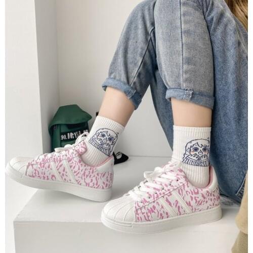 Women Shoes 2021 Womens Sports Shoes New Casual Platform Breathable Vulcanize Shoes Leopard Print Single Fashion Female Shoes