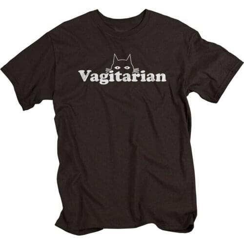 Womens Vagitarian Lesbian Shirt Funny Gay Pride Tshirt LGBT Feminist Cute Pussy Cat Rainbow Tshirt Causal T Shirt Women Gai