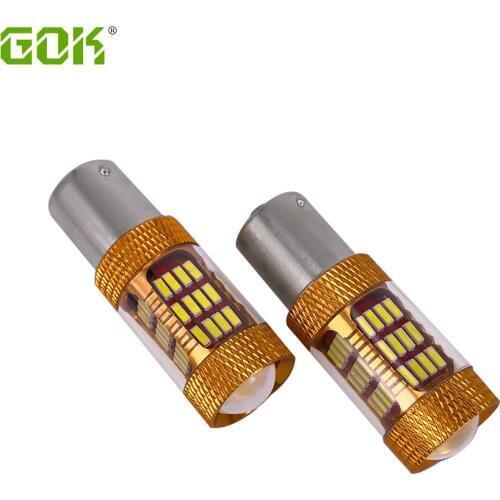 1PCS P21W BA15S BAY15D 1157 1156 LED 60smd 4014 car 12V LED Car White 30W SMD S25 Turn Signal Light Sourcing Bulb High Power led