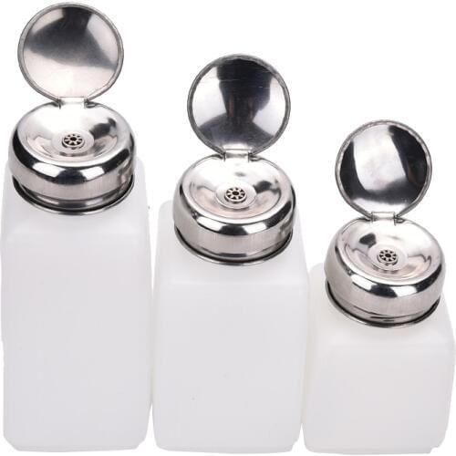 Empty Pump Dispenser Nail Polish Remover Bottle Liquid UV Gel Polish Nail Art Clean Acetone Bottle 100ml/200ml/250ml