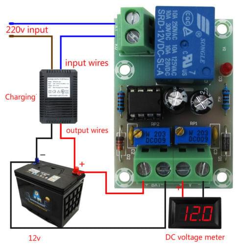 12V Automatic Battery Charging Power Supply Control Protection Board Intelligence Relay Board